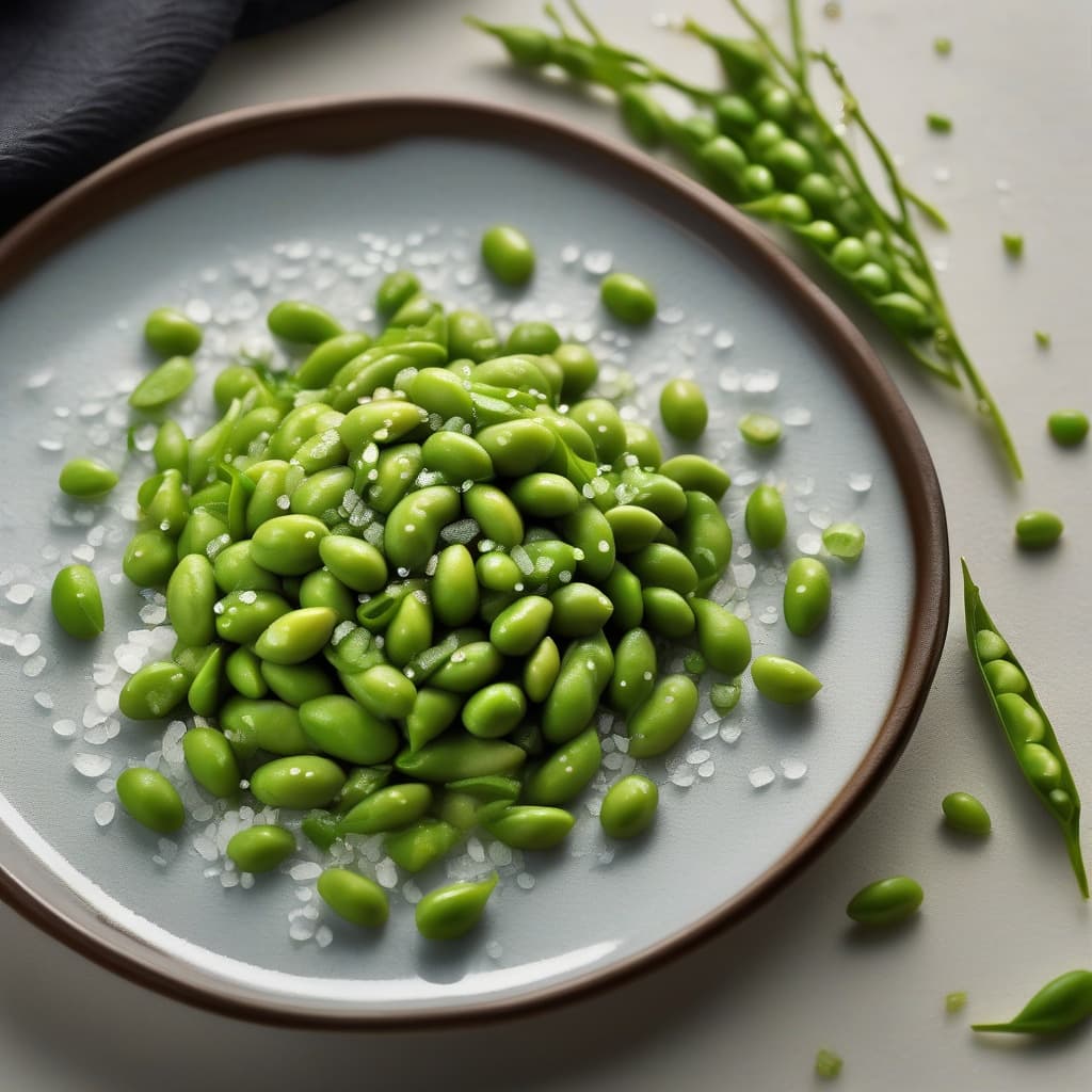 Edamame Sprinkled with Sea Salt