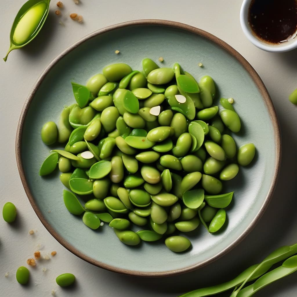 Edamame Sauteed in Garlic Butter