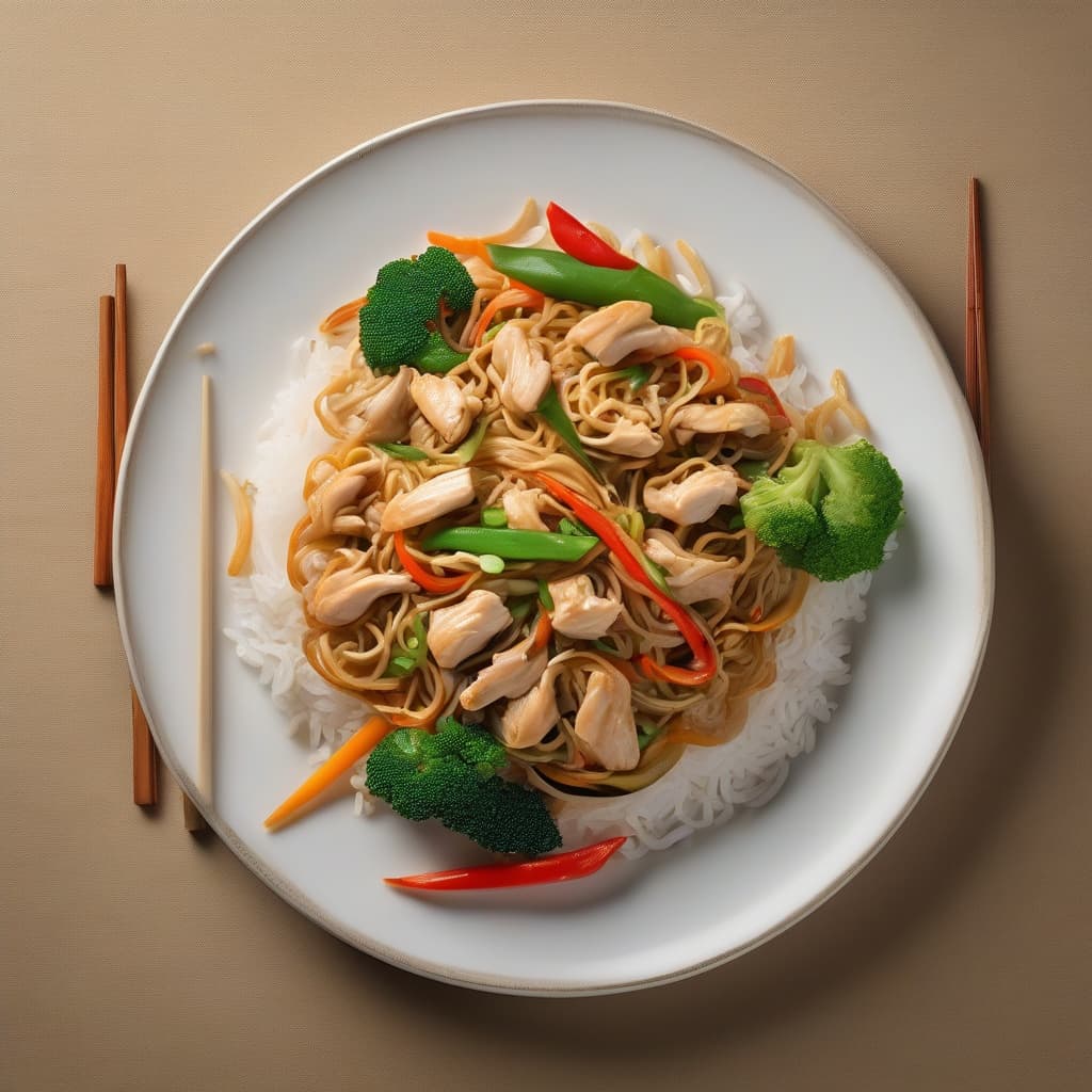Chicken Yakisoba Noodles
