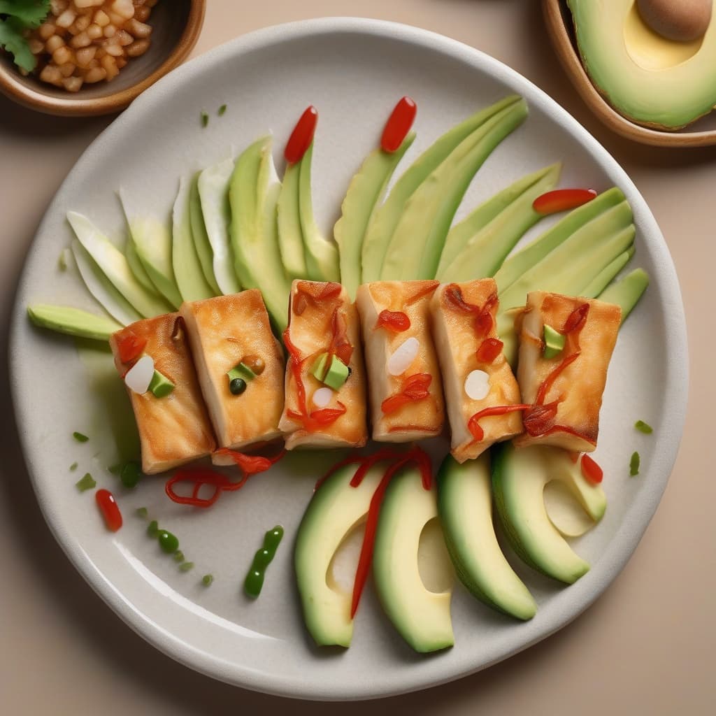 Crab Meat and Avocado Yubu