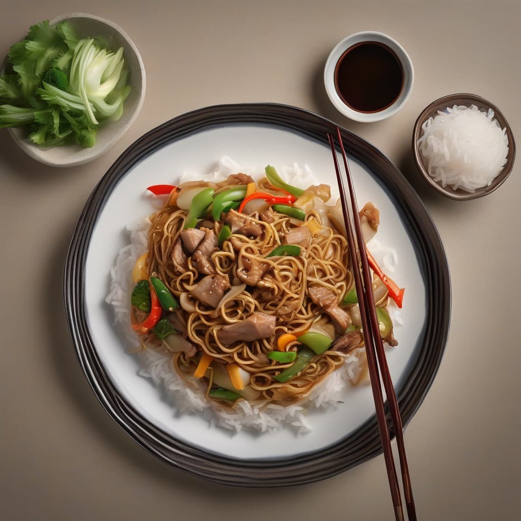 Pork Yakisoba Noodles