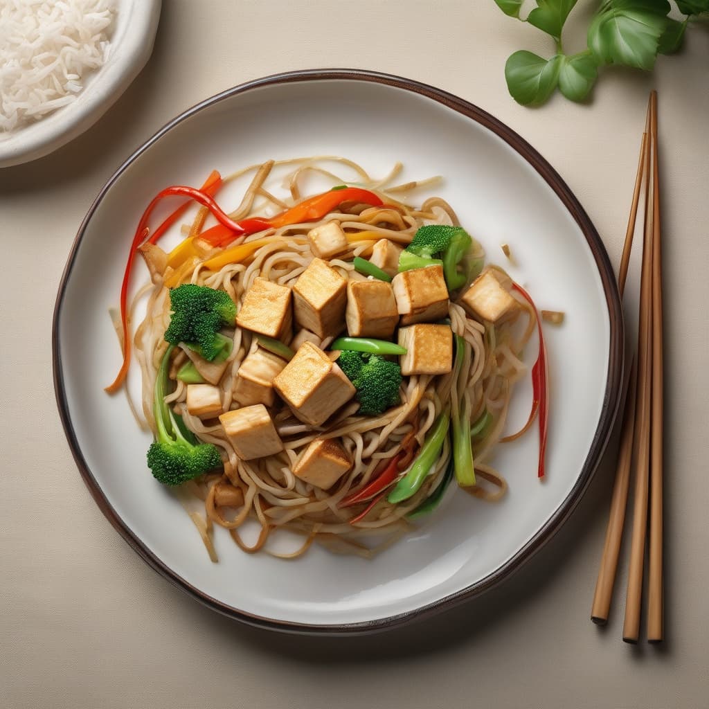 Tofu Yakisoba Noodles