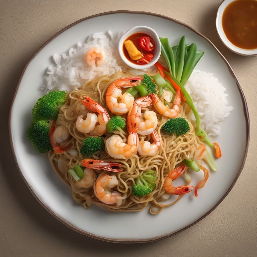 Shrimp Yakisoba Noodles